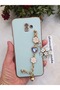 Samsung J6+ Plus - J6 Prime Compatible Floral Handheld L Laser Cut Shiny Case - 3