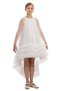 Girl's Layered Tulle Layered Cape Birthday - Party - Graduation Dress 8-14 Years 36125Pr-Ecru - 3