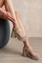 Nina Women's Beige Straw Shoes Wedge Heel Pcs Sandals - 4