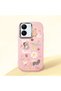 Vivo Y77T/Y78M Compatible Shock-Absorbing Camera Protected Pink Silicone Case Stylish Print