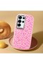 Samsung Galaxy S25 Ultra Compatible Shock-Absorbing Camera Protected Pink Silicone Case Leopard Printed I - 2