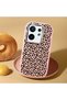 Vivo X200 Fe Compatible Shock-Absorbing Camera Protected Pink Silicone Case Leopard Printed I - 2