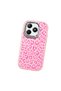 Realme Note 60/60X Compatible Shock-Absorbing Camera Protected Pink Silicone Case Leopard Printed I - 3
