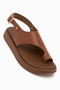 Alis Genuine Leather Tan Flip Flops for Women Sandals