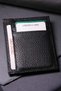 Genuine Leather Men's Black Card Holder Wallet - 2