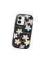 iPhone 16 Compatible Shock-Absorbing Camera Protected Black Silicone Case Floral Print - 3