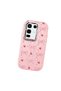 Infinix Note 50/Note 50 Pro Compatible Shock-Absorbing Camera Protected Pink Silicone Case Bowknot Patterned - 3