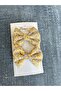 Girl's 2-Piece Large Size Patterned Fluffy Bow Clip Buckle