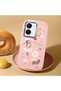Vivo Y77T/Y78M Compatible Shock-Absorbing Camera Protected Pink Silicone Case Stylish Print - 2