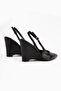 Tira Black Wedge Heel Pack Pointed Toe Women's Shoes Sandals - 5
