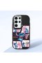 Samsung Galaxy S23 Ultra Compatible Shock-Absorbing Camera Protected Black Silicone Case Stitch Patterned