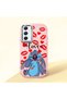 Samsung Galaxy A54 Compatible Shock-Absorbing Camera Protected Pink Silicone Case Stitch Patterned