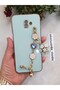 Samsung J6+ Plus - J6 Prime Compatible Floral Handheld L Laser Cut Shiny Case