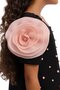 Girl's Pearl Floral Sleeves Holiday - Birthday - Party Dress 3-7 Years 36129Pr-Black - 5