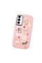 Pink Silicone Case with Shock-Absorbing Camera Protections Compatible with Samsung Galaxy A14 4G/5G Stylish Print - 3
