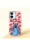 Vivo Y77T/Y78M Compatible Shock-Absorbing Camera Protected Pink Silicone Case Stitch Patterned
