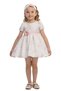 Baby Girl Ribbon Motif and Floral Hair Band Detailed Birthday - Party Dress 6-24 Months 36171Pr-Pe - 2