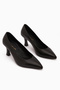 Clarry Genuine Leather Black Women Heeled Shoes - 3