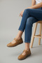 100% Genuine Leather Full Orthopedic Sole Comfortable Stretchy Ballet Flats Shoes - 5