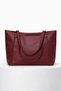 Women's Burgundy Tote Bag – Large Volume Daily Bag Shoulder Bag - 4