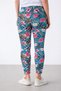 Turkuaz Floral Print High Waist Casual Sports Leggings - 5