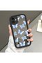 iPhone 11 Compatible Chic Butterfly Patterned Silicone Mirror Phone Case