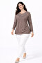 New Pattern Stone Embroidered Round Neck L Stretch Fabric Mother Combed Cotton Blouse 6670 - 3