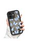iPhone 16 Compatible Stylish Butterfly Patterned Silicone Mirror Phone Case - 2