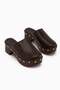 Dorita Brown Platform Heels for Women Slipper - 3