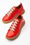 Mammamia Genuine Leather Extra Comfortable Red Casual Shoes - 3