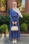 Indigo Set with Ruffled Flared Skirt - 3