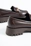 Marco Women's Buckle Detail Loafers Coffee - 6