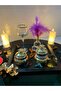 5 Piece Gold Detailed Coffee Presentation & Groom Coffee Set - 4