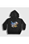 Unisex Kids Black Cover Game Split Fiction Hooded Sweatshirt 606517Tt