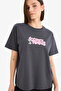 E9847Axar191 Anthracite Coool Looney Tunes Oversized Wide Fit Back Printed Short Sleeve T-Shirt - 4