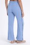 Muslin Trousers - Muslin Wide-Leg Trousers - Side Button Trousers - 2100 - 3