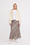 Plaid Saten Skirt