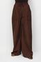 4788 Women's Wide Cut Elastic Parachute Pants Palazzo Pants Brown - 4