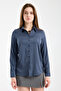 Women's Satin Shirt Long Sleeve Classic Chic Office Daily Shiny Fabric Buttoned Basic Shirt - 3