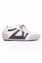 Women's Sneakers Brown Detailed Rubber Laced Casual Sports Shoes Zinya White - 2