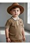 Boy's Zippered Collared T-Shirt