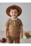 Boy's Zippered Collared T-Shirt - 4
