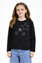 Black Star Embroidered Badili Jeans Pants Girls' 2-Piece Set 23741 - 3