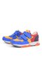 3880 Rakerplus Genuine Leather Cobalt Blue-Multicolor Children's Sneakers S Sports Shoes with Velcro - 3