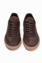 Women's Suede Sneakers Lace-Up Casual Sports Shoes Lavin Brown - 4