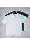 Men's 3-Pack T-Shirt 100% Cotton Trend Comfortable Fit White-Blue-Black T-Shirt