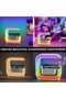 G Square Shape Bluetooth LED Speaker with RGB Mood Light and Wireless Charging Dock - 4