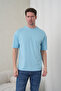 Men's 3-Pack T-Shirt 100% Cotton Basic Comfortable Fit Cobalt Blue-Blue-White T-Shirt - 4