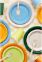 Light Blue Round Paper Plates 18cm – Pack of 6 Disposable Party Plates - 4