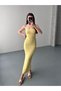 Back Strap with Crisscross Straps Laces Knit Dress - 5